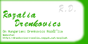 rozalia drenkovics business card